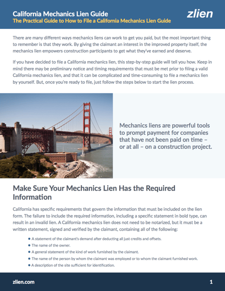Guide To California Lien Law guide-to-california-lien-law